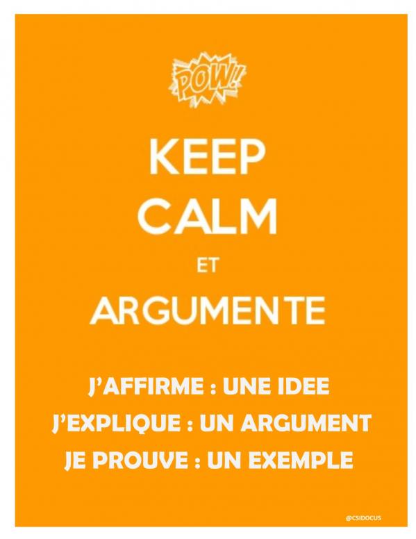 Keep calm and argumente